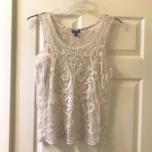 Off white Lace Top